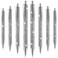 Jeyiour 8 Pcs Rhinestone Pen Bling Diamond Pens Wedding Rhinestones Silver Metal Ballpoint Pens Fancy Sparkly Crystal Pens Retractable Black Ink Pen for Women Office Birthday 0.7mm (Silver)