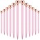 Chinco 12 Pieces Valentine's Day Heart Shaped Pens Black Ink Retractable Metal Decorative Cute Pens Heart Ballpoint for Valentines Party Favor Women Wedding Bridal Shower Gifts(Pink)