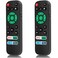 2 Pack Replacement Remote Control Only for Roku TV, Fit for TCL/Onn/Hisense/Element/Sharp/Philips/Westinghouse/Insignia/JVC/RCA/Hitachi/Sanyo Roku TV (Not for Roku Stick and Box)