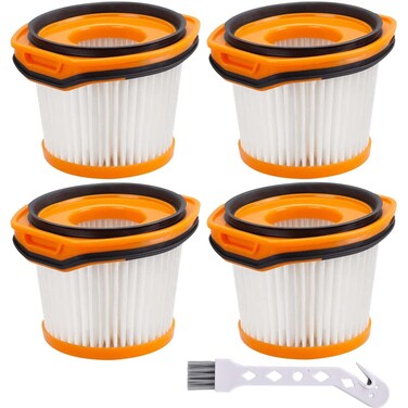 Vacuum Filter Replacement for Shark Wandvac System WS620 WS630 WS632 WS632BLBRN WS632GDBRN WS632GNBRN WS632PKBRN WS632RGBRN, Compared to Part # XFFWV360 (4 Pack)