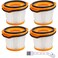Vacuum Filter Replacement for Shark Wandvac System WS620 WS630 WS632 WS632BLBRN WS632GDBRN WS632GNBRN WS632PKBRN WS632RGBRN, Compared to Part # XFFWV360 (4 Pack)