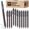 Sikao Black Gel Pens Bulk, Black Pens Fine Point Smooth Writing Pens No Smudge, 0.7mm Gel Ink Pens, Retractable Pens, Rollerball Pens, Server Pens, Office Pens, Lapiceros (60 Pack Gel ink)