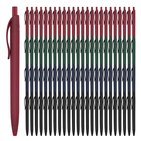 deegtran Pens Bulk, 200 Pack No Bleed Black Pens, Retractable Ballpoint Pens, Pens Medium Point, Smooth Ink Pens, 1.0MM Black Ink
