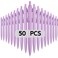 Wiaziert BallPoint Pens, 50 Pack (BLACK Ink), Bulk Pens, Purple Barrel,Click Pens for Office Home and School, Retractable Ballpoint Pens, Medium Point, 1.00MM (Purple)