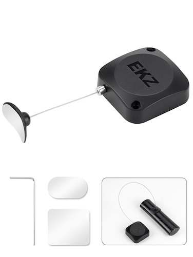 Retractable Remote Control Tether Lock: 7.5 ft Upgraded Pulling Force Security Lanyard Lock with Adjustable Cable Leash Length Clasp for TV Remote Control, Gaming Controller, Tablets Showroom   1 Pc