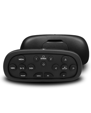 Video Remote Control Fit for Chevy Silverado 1500 2500HD 3500 HD Suburban Tahoe GMC Sierra Yukon Buick Cadillac SRX/XTS 2013-2021, DVD Entertainment Remote Control Replace 84012997, 23432161