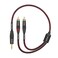 TIMEYES 3.5 to RCA Y-Cable - Male 3.5 mm to 2 RCA Male Plugs Breakout Converter Cable - Dual RCA to 3.5 mm Aux Audio Adapter Cable - RCA to 1/8 Inch Auxiliary Speaker Cord - 0.5M/1.6FT