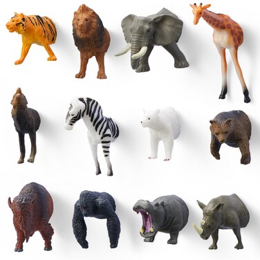 12Pcs Half-Body Animal Magnets Playful Peek-a-Boo Fun with Adorable Creatures for Your Fridge Magnets for Kids and Aldult