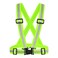 HISPOX Reflective Running Vest High Visibility Safety Night Running Vest, Lightweight Adjustable Reflective Running Gear Vest Elastic Straps for Run, Jogging, Night Ride, Dog Walking (Green)
