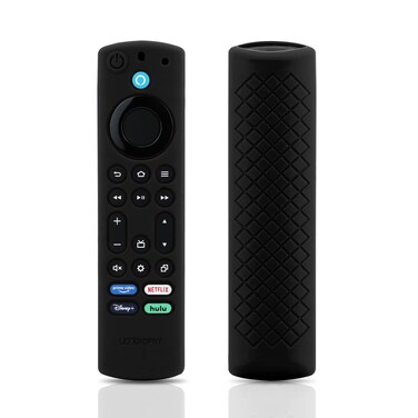 LEFXMOPHY Case Replacement for Insignia/Toshiba/Pioneer 2021 / TV Cube (3rd Gen) 2022 Smart TV Remote Control Black Silicone Protective Full Coverage Accessories