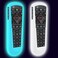 2 Pack Cover for Dish Network Remote, Case for Dish TV Remote Control 52.0/54.0 Replacement, Silicone Skin Sleeve Glow in The Dark Blue White