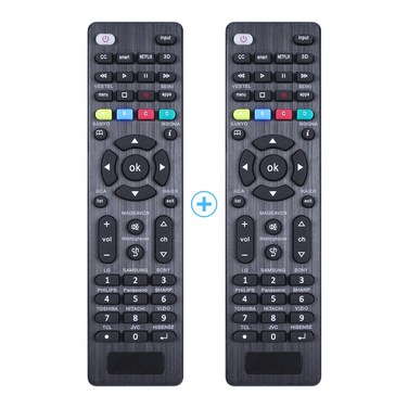 &atilde;&euro;Pack of 2&atilde;&euro;&lsquo; Universal TV Remote Repacement Control for LG,Samsung, TCL, Philips, Vizio, Sharp, Sony, Panasonic, Sanyo, Insignia, Toshiba and Other Brands LCD LED 3D HDTV Smart TV (RC-G006)