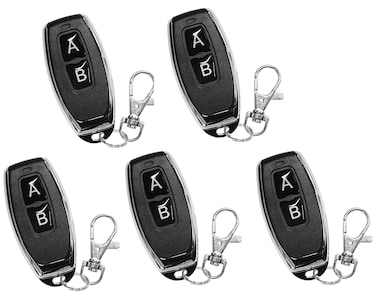 QIACHIP EV1527 RF433M Additional Remote Control 5 Pack (5 x 2 Button Transmitter)