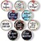 Weewooday 10 Pieces Inspirational Fridge Magnetic Motivational Glass Refrigerator Magnets Locker Decorative Quote Kitchen Magnets Affirmation Decor Accessories(Charming Pattern)