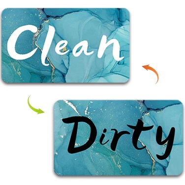 Dirty Clean Dishwasher Magnet, Dishwasher Magnet Clean Dirty Sign Magnet for Dishwasher Dish Bin That Says Clean or Dirty Dish Washer Refrigerator for Kitchen Organization and Storage Necessities