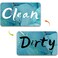Dirty Clean Dishwasher Magnet, Dishwasher Magnet Clean Dirty Sign Magnet for Dishwasher Dish Bin That Says Clean or Dirty Dish Washer Refrigerator for Kitchen Organization and Storage Necessities
