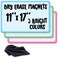 Magnetic Dry Erase Whiteboard Sheet 11" x 17" - Kitchen, Fridge, Office, Classroom, Organizer Plus Magnetic Cloth Eraser (Multicolor 11x17 3-Pack)