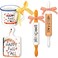 Yookeer 4 Pcs Thanksgiving Fall Tiered Tray Decor Set Hello Fall Pumpkin Maple Leaf Wood Table Decor Mini Autumn Wooden Signs Small Mug and Rolling Pins Rustic Fall Table Decoration for Home Kitchen