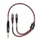 TIMEYES 6.35 mm Stereo to 2RCA Cable - TRS 1/4'' to Dual RCA Y-Splitter Audio Cable - Quarter Inch TRS to Double RCA Breakout Cord - 1/4 Inch Male to RCA Female Plug Interconnect Cable, 1.6FT/0.5M