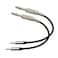 Seadream 3.5mm to 6.35mm Stereo Audio Cable; 2Pack 1Feet 6.35mm 1/4" Male to 3.5mm 1/8" Male TRS Stereo Audio Cable Adapter Jack for Mixer Amplifier Guitar iPod, Laptop,Home Theater Devices (2pcs)