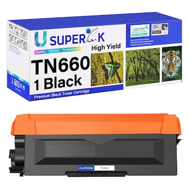 SuperInk TN660 Toner Cartridge Replacement Compatible for Brother TN630 TN-660 Use with HL-L2300D DCP-L2520DW DCP-L2540DW HL-L2360DW HL-L2380DW MFC-L2707DW MFC-L2720DW Laser Printer (Black, 1 Pack)