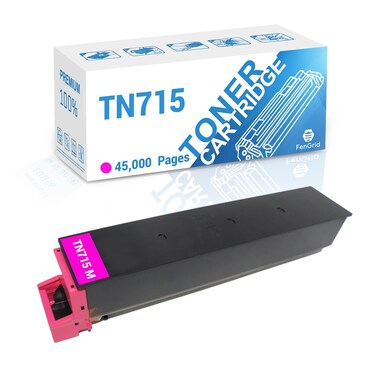 FenGrid TN715 Magenta Toner Cartridge (ACP8330) TN715M Compatible for Konica Minolta bizhub C750i C751i Printer ( Magenta, 45,000 Pages)