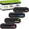 greencycle 4 Pack 410X 410A Compatible Toner Cartridge Replacement for HP 410X CF410A CF410X CF411X CF412X CF413X Set for Color Laserjet Pro MFP M477fnw M477fdw M477fdn M452dw M452nw M452dn Printer