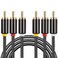 3RCA to 3RCA Cable Compoite AV DVD 3 RCA Male to Male Audio Video Cable (3ft/1m)