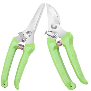 Premium garden shears, meperez pruning scissors gardening tools, pruners for flower, bushes, rose and fruit tree, use for florist, yard and orchard the plant clippers, sharp steel anvil snips
