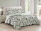 Brilliant Sunshine Green Vintage Beautiful Flowers, 3-Piece Quilt Set with 2 Shams, Reversible Bedspread, Soft Lightweight Coverlet, All-Season, King, Green