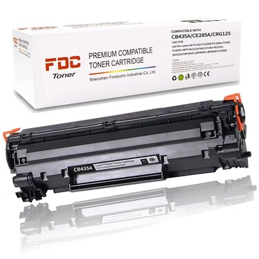 FDC Printer Toner CB435A 35A CE285A 85A CRG 125 Toner Cartridge Compatible for HP Laserjet P1005 P1006 P1007 P1008 P1009 P1102 P1102W P1109W Pro M1212nf MF3010 LBP6030 Printers 2,000 Pages(1-Pack )