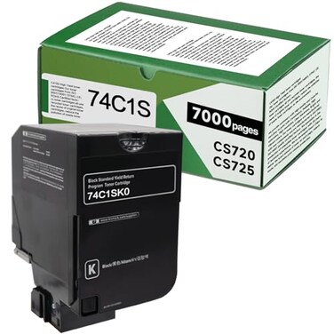 WYFYINK 74C1SK0 Black Compatible 7000 Pages Toner Cartridge High Yield Replacement for CS725 CX725 CS720 Printer(1Pack)