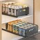 YunNasi Pull Out Cabinet Organizer Slide Out Drawer Storage Shelves Cupboard Organiser Sliding Cabinet Basket for Kitchen No Drilling and Nailing (Black, 2Piece 9.8" W X 15" D X 3.9" H)