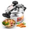 5L Pressure Cooker Aluminum Alloy, Cooking Explosion Proof Pressure Cooker Universally Suitable for Gas Stoves, Flat Top Stove