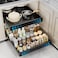 Tksrn Pull Out Cabinet Organizer, Expandable(11.8"-19.7") Adjustable Slide out Drawer Organizer for Kitchen Cabinets, Roll Out Shelf Storage with Adhesive Nano Film for Kitchen Cabinet Organization
