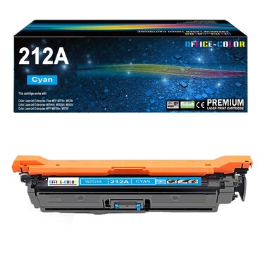 212A Cyan Toner Cartridge Replacement for HP 212A W2121A for HP Color Laserjet Enterprise M554, M555 Series, Color Laserjet Enterprise MFP M578 Series