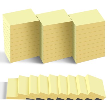 Mini Sticky Notes 1.5x2 in, 36 Pad Canary Yellow Strong Adhesive Post, Suitable for School, Home, Office, Clean Removal