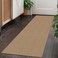 KOZYFLY Boho Hallway Runner Rug 2x5 ft Washable Hallway Carpet Runner Rubber Backed Kitchen Rug Cotton Entryway Runner Rugs Floor Rugs for Kitchen Bathroom Entryway Bedroom, Tan/Brown
