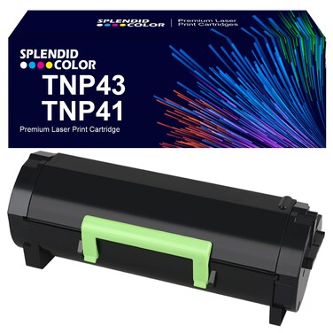 SPLENDIDCOLOR Compatible Toner Cartridge Replacement for Konica Minolta TNP43 TNP41 TNP-41 TNP-43 A6WT00F A6WT00W Konica Minolta 3320 Printer.11,800 Pages
