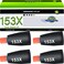 greencycle 153X Compatible Black Toner Reload Kit Replacement for HP W1530X for Laserjet Tank 2504dw, Laserjet Tank MFP 2604sdw 1504 1504w 2504 1604 1604w 2604 2604dw 2606 2606dw(4PC)