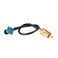 Superbat Fakra to RCA Cable, RCA Male to Blue Fakra Z Male Coax Pigtail 6" for Aftermarket Radio Head Unit Rear View Camera etc.