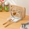 SUNFCON Pot Pan Lids Holder Cutting Board Rack Chopping Board Organizer Stand Spoon Rest w Drip Tray Kitchen Countertop White