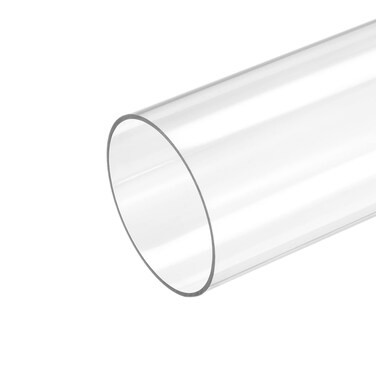MECCANIXITY Plastic Pipe Rigid Polycarbonate Round Tube Clear 2.8"(71mm) ID 3"(75mm) OD 14" (350mm) High Impact for Lighting, Models, Water Plumbing