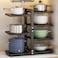 Pot Rack Organizers&iuml;&frac14;&scaron;CASONNIK 7-Tier Adjustable Heavy Duty Pan Organizer Rack for Cabinet &iuml;&frac14;&OElig;Multiple Use Modes&iuml;&frac14;&OElig;Pot Rack &amp; Pan Rack for Kitchen Counter and Cabinet