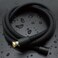 Shower Hose, Ultra-Soft Silicone Shower Hose Replacement, Handheld Anti-Kink Designed Shower Head Hose Extension with Brass Insert and Nut, 59 Inches, Black