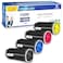 VICTORSTAR Remanufactured Toner Cartridge C600 C605 Standard Capacity 6000 Pages Yield Each Color for Xerox VersaLink C600 C605 Laser Printers (4 Colors)