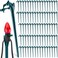 Christmas Light Stakes Universal Yard Lawn Holiday Light Stakes for C7 C9 String Lights, 7.5 inches Ground Stakes for Christmas Outdoor Lights Holders on Yards, Driveways, Pathways (Green,60 Pieces)
