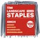 TiTifield 4 Inch 100 Pack Landscape Staples Galvanized Garden Stakes Anti-Rust Landscape Pins for Weed Barrier Fabric, Artificial Turf and Landscape Fabric