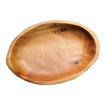 Luxshiny 1pc Wood Oval Serving Platter: Dessert Tray Appetizer Plate Wood Serving Tray Wooden Plate for Display Fruit Bread Snacks, Rustic Tray Jewelry Tray, 28&Atilde;&mdash;20&Atilde;&mdash;3cm