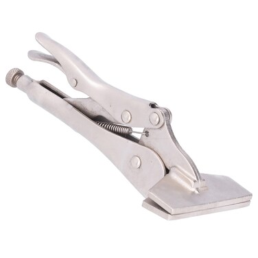 Flat Head Locking Pliers 55# Steel Vise Locking Grip Clamping Hand Power Tools for Connecting Welding Riveting Grinding Tighten(10Inch)